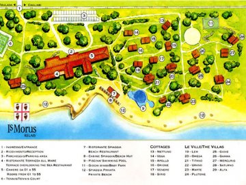 Plattegrond - Is Morus Relais - Santa Margherita di Pula - Sardinië